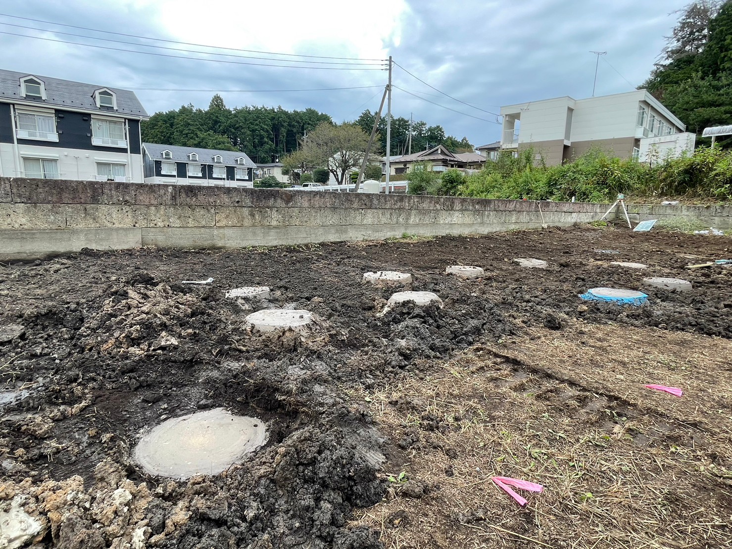 栃木県大田原市富士見注文住宅地盤改良工事の写真